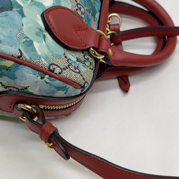 Authentic Gucci Navy Blue PVC Hand Bag mn780-121325 - Picture 7 of 16